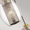 Mała lampa wisząca Asher II - 1 źródło światła industrialna szkło i stal antyczny pewter KL-ASHER-MP-AP Kichler